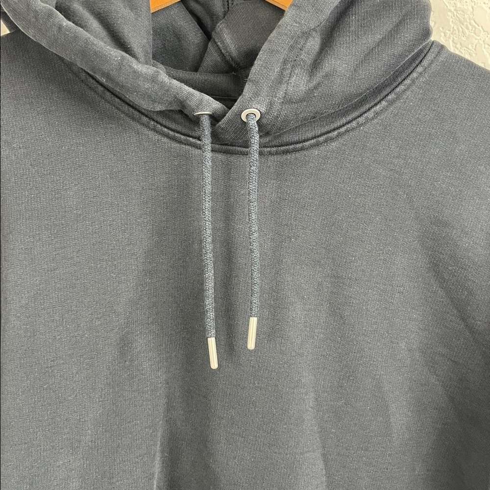 Everlane Uniform Men's Charcoal Hoodie Kangaroo Pocket - Picture 3 of 6